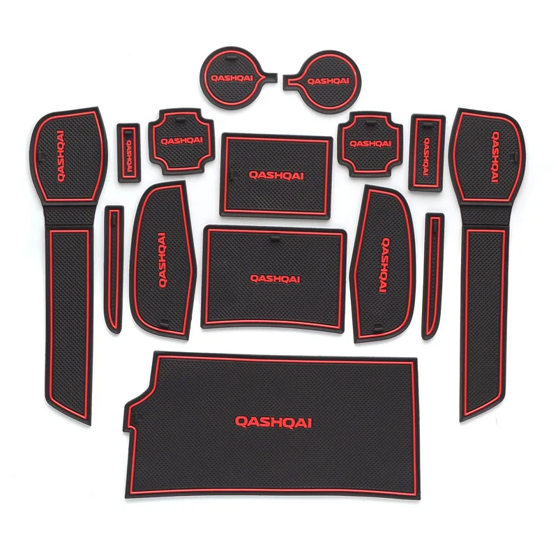 

16-Brand New Qashqai Gate Slot Pad Modified Interior Trim Only Water Coaster Armrest Box Storage Box Pad Slip Mat