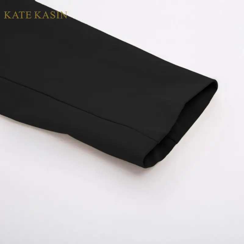 Kate Kasin женские простые классические Пиджаки, куртки, нагрудные подплечники, Блейзер, Женское пальто, Офисная Женская верхняя одежда, Рабочий костюм, куртка