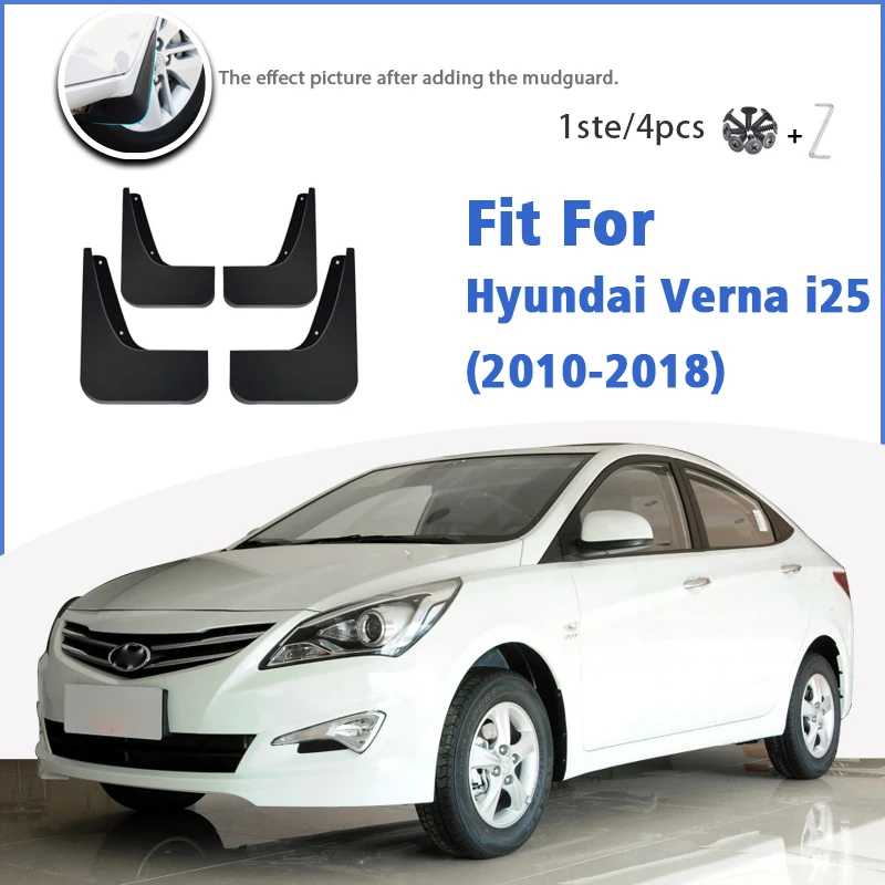Mudguard For Hyundai Verna i25 20102018 Front Rear Mudflaps Mudguard car Accessories Auto