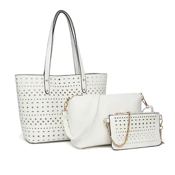 

The new one-shoulder female bag portable diagonal large bun mother bag three-piece set