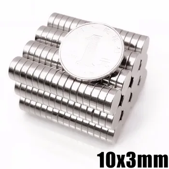 

10/20/50/100Pcs Neodymium Magnet Disc 10x3mm N35 Small Round Strong Powerful Magnetic Magnets For Craft Permanent NdFeB 10*3