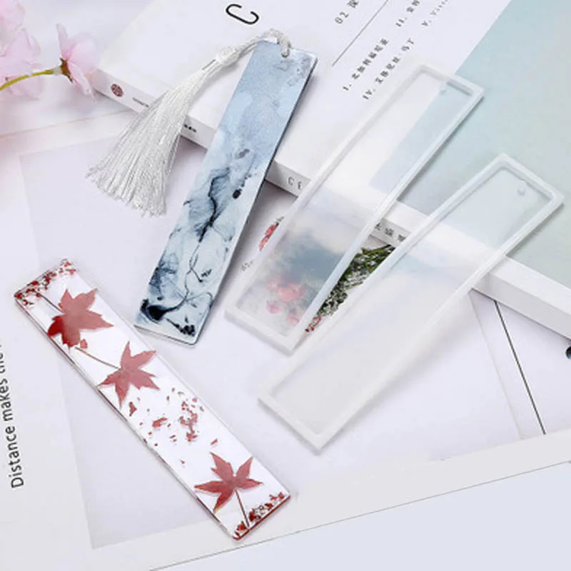 1 шт. прямоугольная УФ силиконовая форма для закладки DIY форма для закладки изготовление эпоксидной смолы форма для ювелирных изделий DIY ремесло силиконовая форма