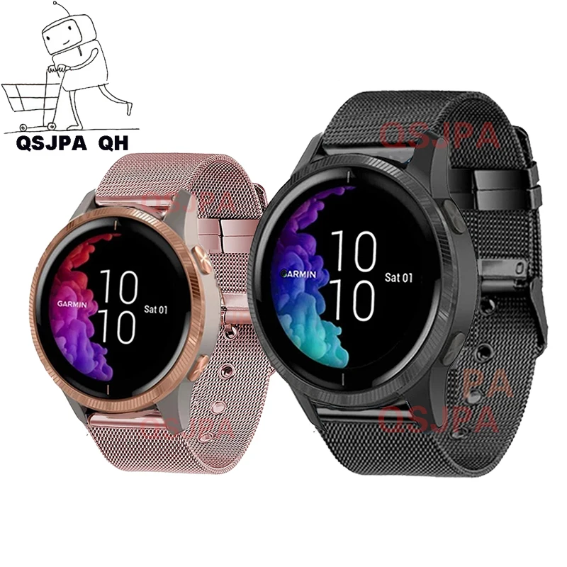 Milanese Horlogeband Wrist Strap For Garmin Vivoactive 3 Forerunner 645 Replacement Watchband Huawei Watch Gt 2 Wristband - Watchbands - AliExpress
