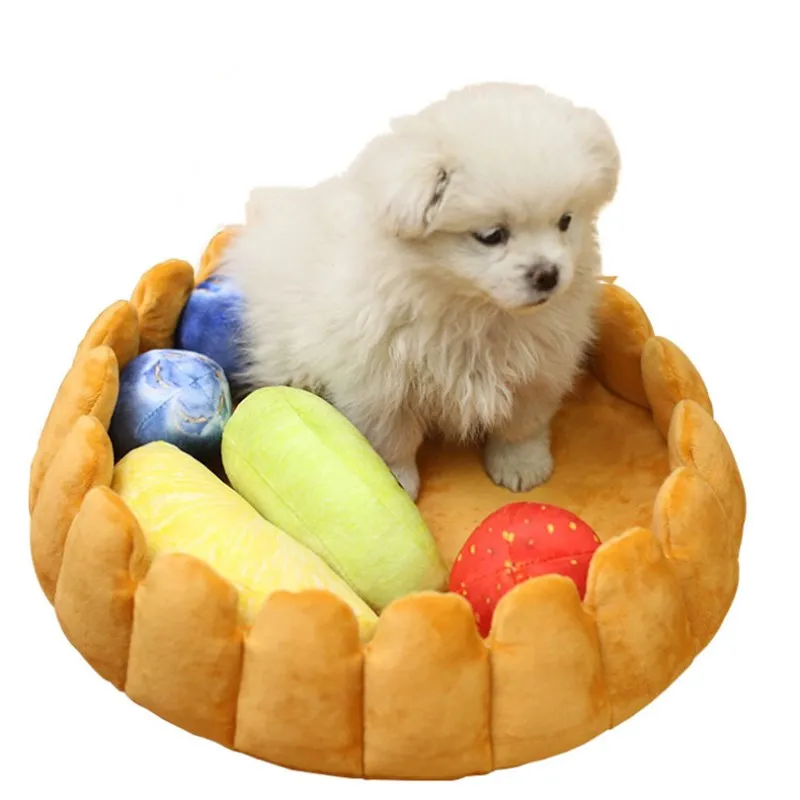 Fruit Tart Pet плюшевый коврик для кота собаки питомник закручиватель для рулета кошачий подстилка зимний теплый коврик для животных фрукты Tart кровать - Цвет: Fruit Tart
