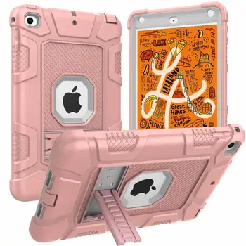 

Tablet Case for IPad Mini 4 5 7.9\" Stand Cover Kids Safe Proof Hybrid Protective Full Body Heavy Duty Rugged Shockproof PC+pen