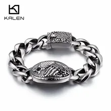 22 см длинные звенья цепи браслеты для мужчин Высокое качество нержавеющая сталь Большой Шарм браслет ювелирные изделия Прямая поставка Браслеты