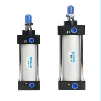 

Free shipping SC32 Series pnuematic cylinder Bore 32mm Stroke 25-1000 double acting aluminum air cylinder pneumatic SC cylinder