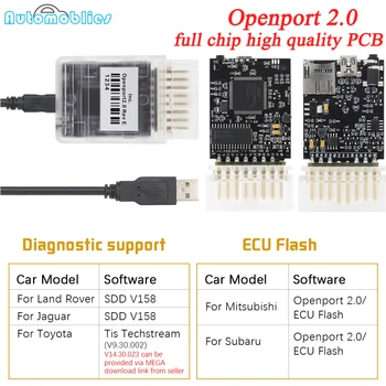 

Openport 2.0 With ECU FlashECU Chip Tunning Tool OBD2 Openport 2.0 Car Diagnostic Tool ECUFLASH scanner with full chip All SW