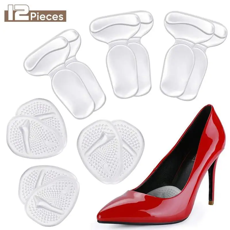 

Silicone heel stick half code pad thickening shock absorber front foot pad non-slip wear-resistant foot heel post waterproof foa