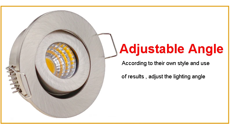 Factory Price Recessed LED Waterproof IP65 Dimmable COB Downlight Outdoor 3W AC90-260V LED Ceiling Spot Light LED Ceiling Lamp