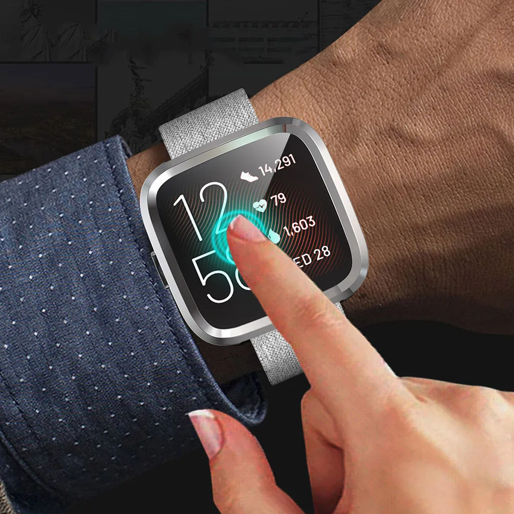 Ультратонкий гальванический прозрачный мягкий ТПУ чехол для Fitbit versa 2
