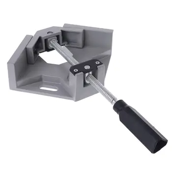

Single Handle 90 Degrees Right Angle Clamp Two Axis Alluminum Carpentry Woodworking Tools Welding Clamp
