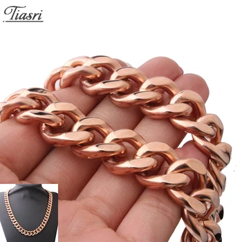 

Tiasri Gothic Aesthetic Cuban Link Chain Men Necklace Bracelet Hip-Hop Male Jewelry Gift High Quality Stainless Steel Choker13mm