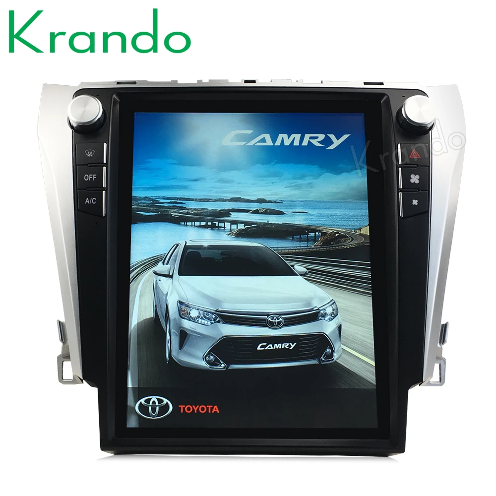 

Krando Android 8.1 12.1" Tesla style Vertical screen car multimedia system GPS for Toyota Camry 2013-2016 gps navigation player