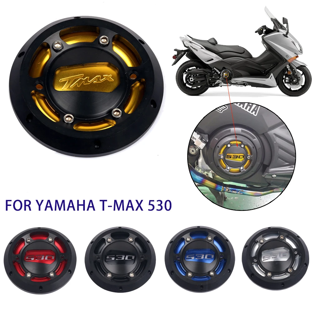 Новый мотоцикл TMAX крышка статора двигателя CNC Защитная крышка двигателя протектор для Yamaha T-max 530 2012-2015 TMAX 500 2008-2011 - изображение