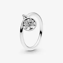 Модное Оригинальное кольцо из стерлингового серебра 925 пробы с подвеской для семейного дерева для женщин, размеры, обручальные кольца для свадьбы, Прямая поставка