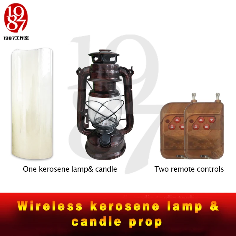 

Escape room prop Wireless kerosene lamp candle prop creat horror atmosphere by remote control from JXKJ1987 Halloween Adventurer