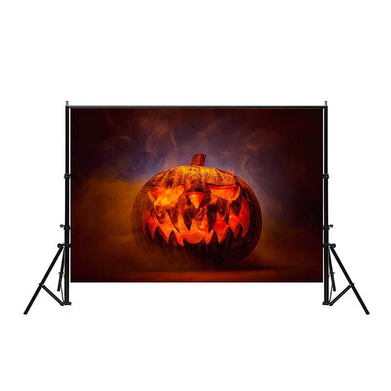 

WHISM Pumpkin Head Halloween Theme Photography Background Cloth Photo Cloth -7*5 Feet Furniture Decorative Painting