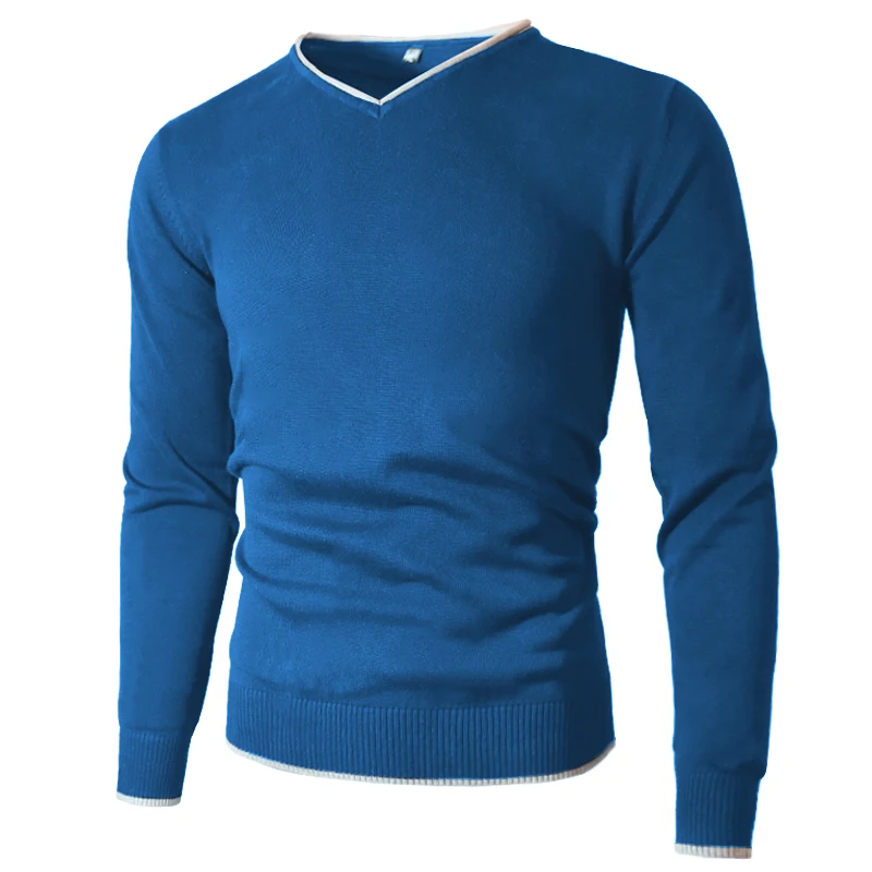 Hombres suéter cuello Jersey jerséis de hombre Jersey Otoño Invierno 4XL, hombre jerseys ajustados Estilo sencillo negro sólido
