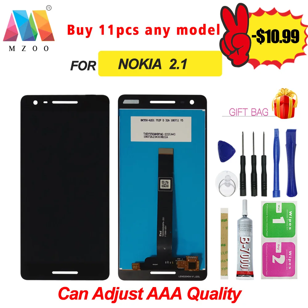

High Quality LCD For Nokia 2.1 TA-1080 TA-1084 TA-1086 TA-1092 TA-1093 LCD Display Sreen Touch Digitizer Replacement Assembly