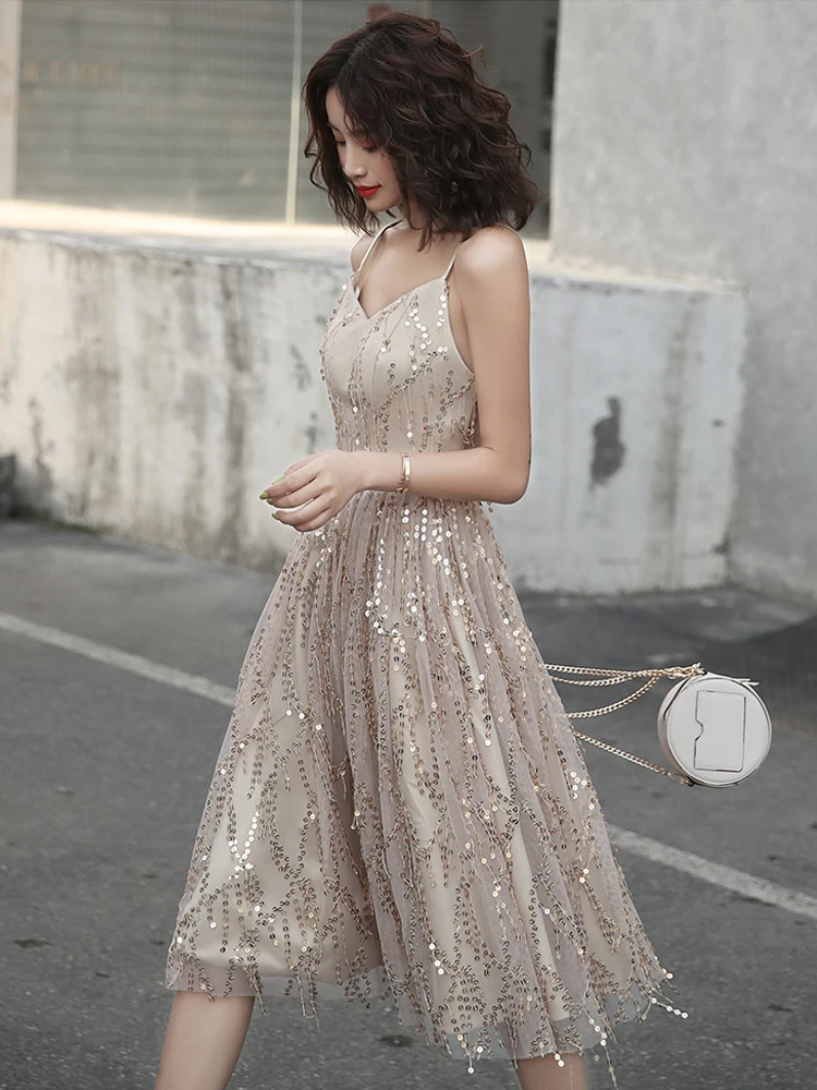 NEW Suosikki Short sequin Cocktail Dresses Party Plus Size Women Lace Gown