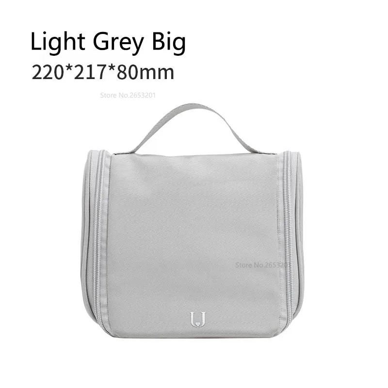 Xiaomi компактная косметичка женский косметический набор для макияжа комплект для органайзера в багаже путешествия сумка для хранения путешествий Mijia Youpin - Цвет: Big Light grey