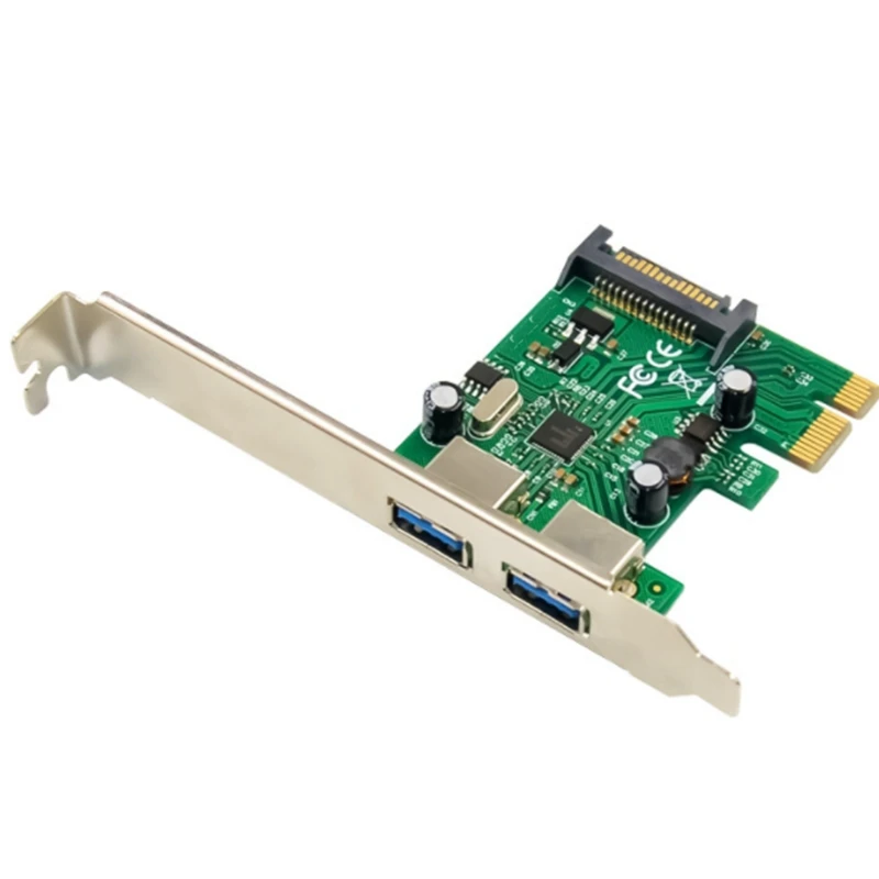 PCI-E NEC720202 суперскоростная Расширительная карта USB 3 0 с двойным портом адаптера