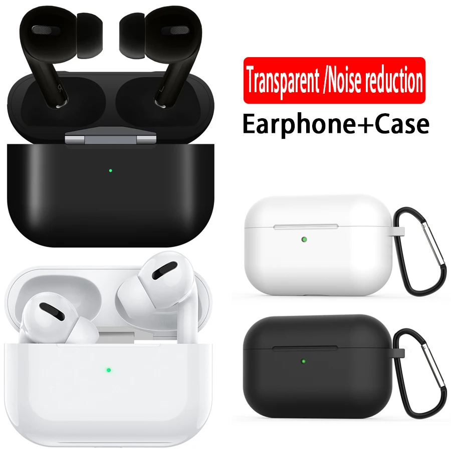 

2in1 Carry Ring Case +1:1 TWS Wireless Headsets Active noise reduction Earbuds Transparent mode Touch Control Bluetooth Earphone