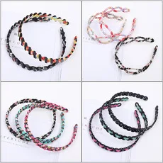 New Style Korean-style Hair Accessories Headdress Fabric Large Twist Braid-Style Hair Bands Large Rims Headband 2 Yuan Shop Boot