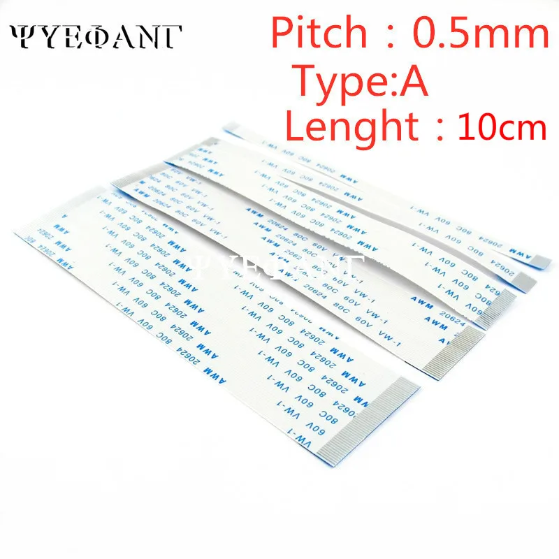 Гибкий плоский кабель FFC FPC 5 шт. ЖК AWM 20624 80C 60 в VW 1 0 мм 10 см длина 4/6/8/10/12/14/16/18/20/24/26/30