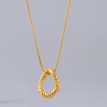 

Amaiyllis 18k Gold Retro Twisted Clavicle Chain Necklace Irregular Geometry Collar Statement Choker Necklace For Women Jewelry