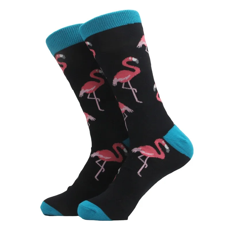 CHAOZHU/1 пара мужских носков guita/whale/хамелеон, забавные Жаккардовые Длинные мужские носки fancies - Цвет: 9