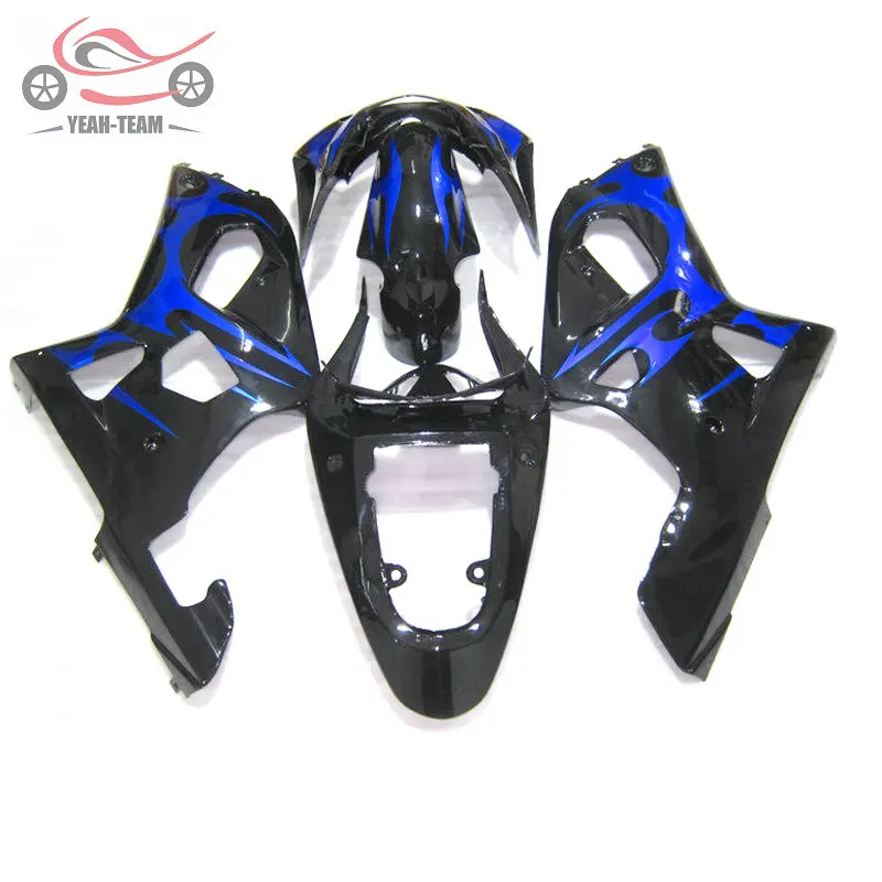 Обтекатели для мотоциклов Suzuki GSXR750 2001 2003 GSX R600 01-03 GSXR 600 750 blue flames | Автомобили и