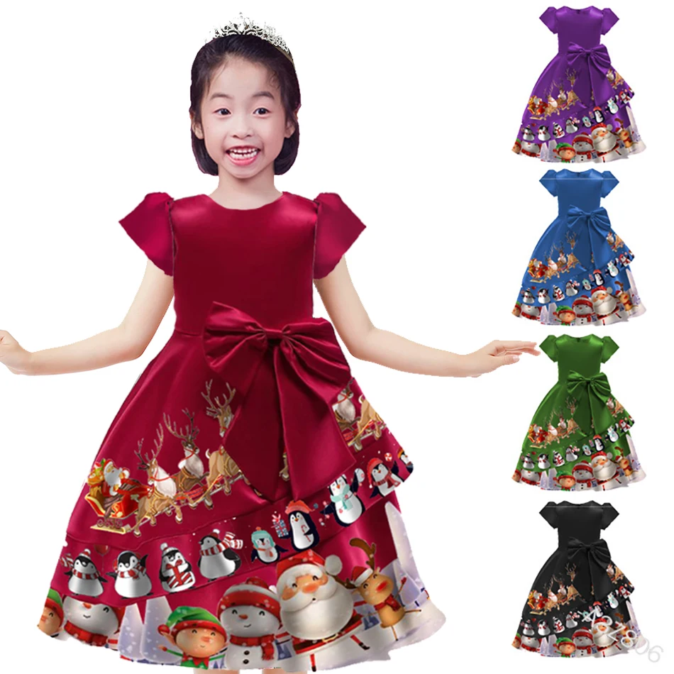 Dresses Kids Xmas Costumes Frocks 