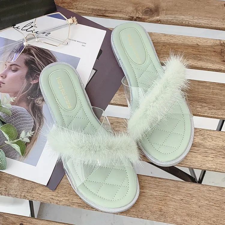 

Slippers Women's 2019 New Style WOMEN'S Shoes Summer Online Celebrity Sandals Female Slippers Loafers Outer Wear Slipper Women's