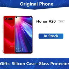 Ehre Ansicht 20 handy V20 Android 9,0 kirin 980 Octa Core FingerPrint ID 6,4 zoll 3 * Kameras 4000 mAh 8GB 256GB ROM