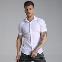 Muscle Short Sleeve T-Shirt Black Compression Shirts Running Training T shirt Hot-sale Men GYM Jogging Tight Sports