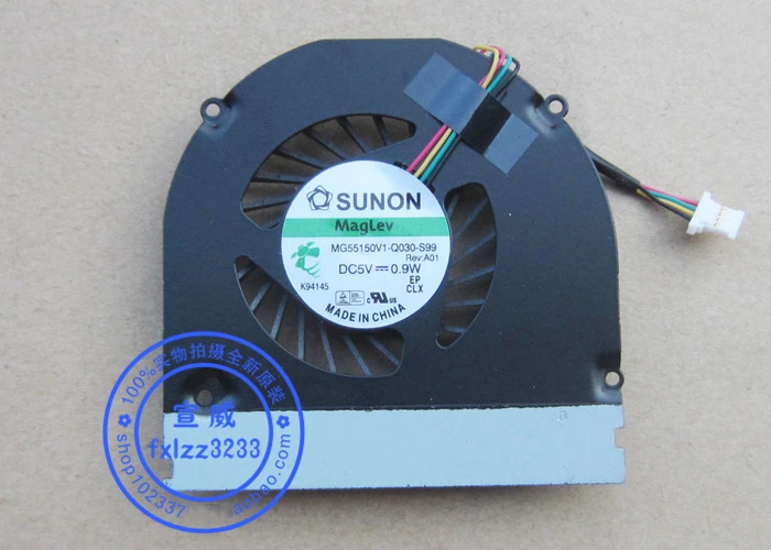 에이서 바램을위한 새로운 CPU 쿨러 팬 3935 MG55150V1-Q030-S99 DC 5V 0.9W 4 핀 노트북 라디에이터