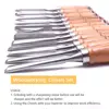 CHEERBRIGHT 12Pcs Alloy steel 8 Inch Wood Carving Chisel Carpenter DIY Engraving Woodworking Carving Hand Chisel Multi-type ► Photo 3/6