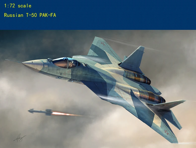Россия Sukhoi Su-57 (I-21/T-50) Многофункциональная Сборная модель самолета Модель