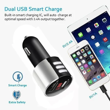 

Wireless Bluetooth Car Kit Handsfree FM-Transmitter Radio MP3 Player USB Charger