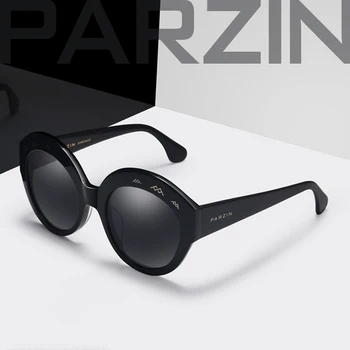 

PARZIN Polarized Vintage Sunglasses Women Acetate Models High Quality Round Sun Glasses Women Driving Sunglasses