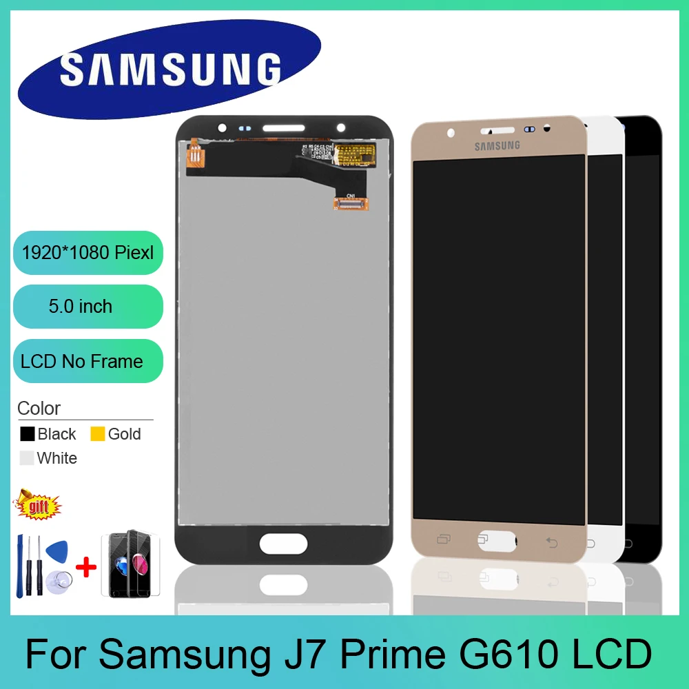 

Original 5.0" Display for SAMSUNG Galaxy J7 Prime LCD Touch Screen G610 G610F G610M For SAMSUNG J7 Prime 2016 G610 LCD