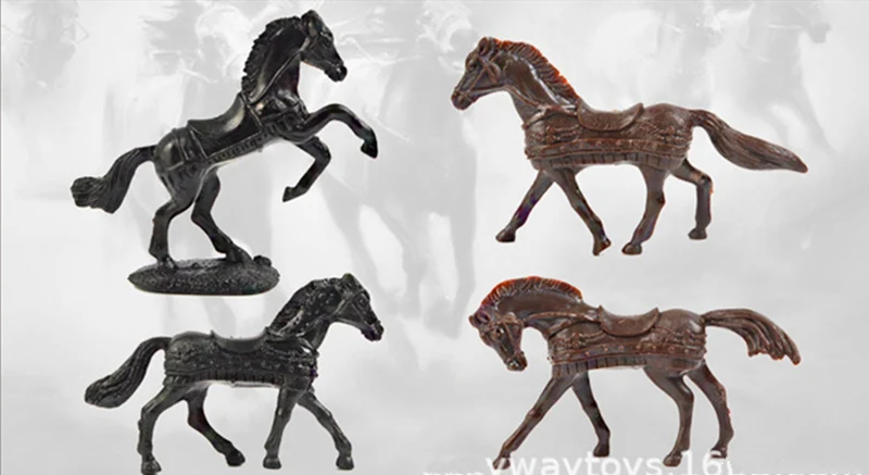 28 шт./компл. средневековый военные цвет воинов древних кавалерии боевой конь колесница статический фигурки военных, модель, подарок для детей