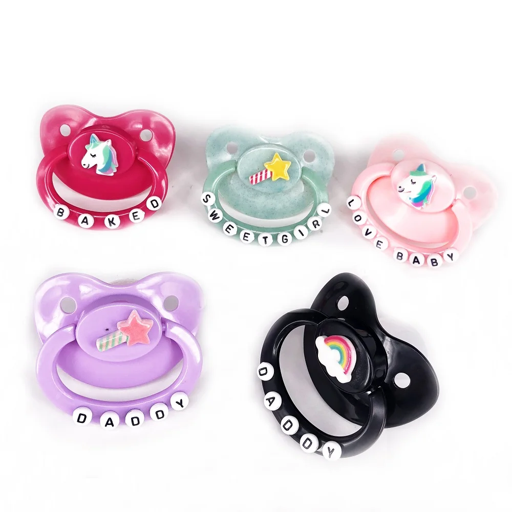ABDL Baby Pacifiter Girl Abdl Customized Large Size Silicone Adult Pacifier DDLG Little Space Daddys Princess Daddy | Мать и ребенок