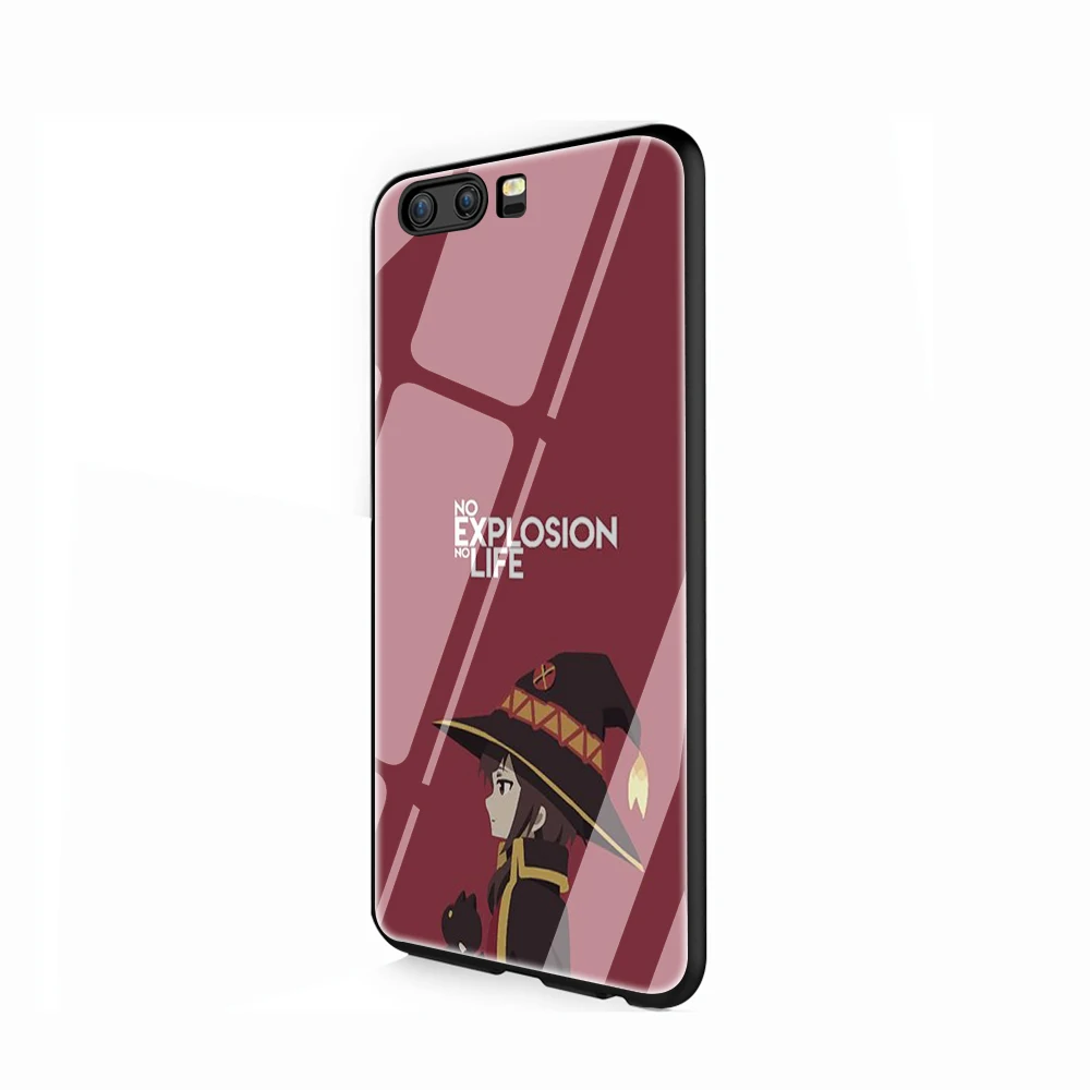 EWAU японский аниме Konosuba Megumin стеклянный чехол для телефона huawei P20 30 P Smart Mate20 pro Lite Honor9 10 Lite