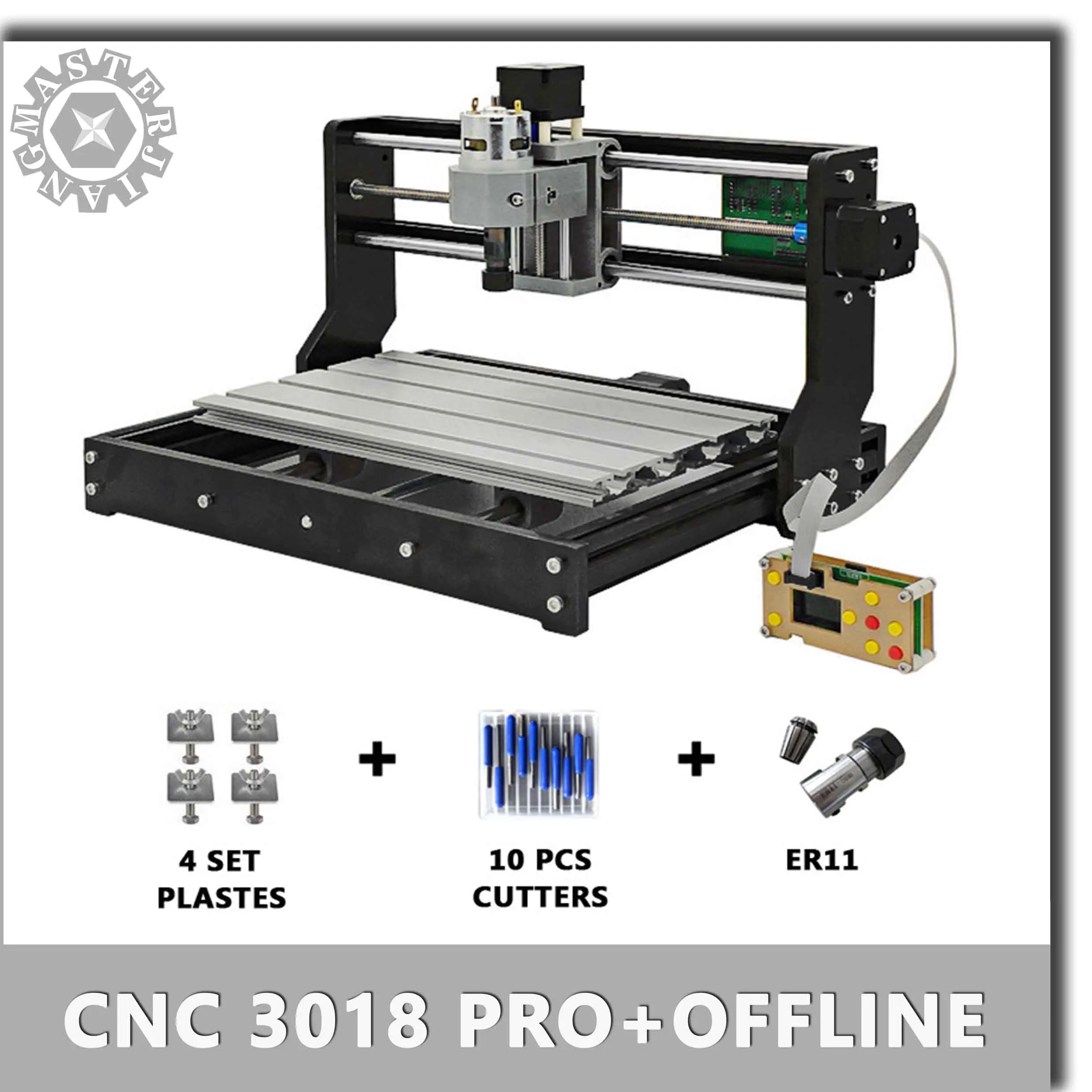 Diy мини лазерный станок CNC 3018 Pro GRBL с автономным контроллером 3 осевой для