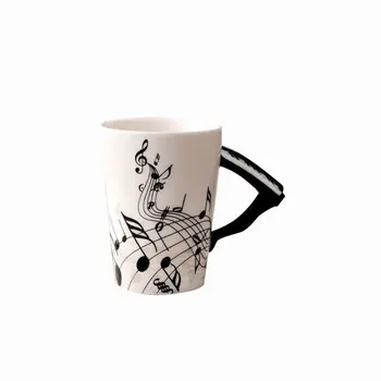 

Portable Water Cup Ceramic Piano Shape Music Water Cup Universal Coffee Mug Ceramic Cup Home Office Decor Best Gift