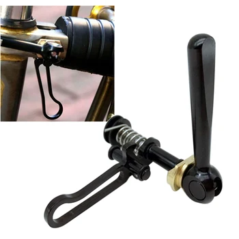 

Folding Hook Bicycle Bike Part Clip Quick Release Titanium Alloy Seat Post Clamp 3 Colos Ultralight Outdoor Cycling For Brompton