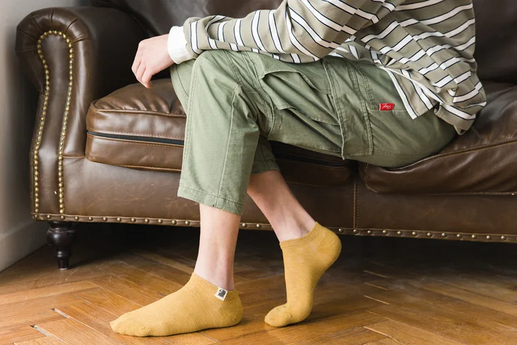 Men Ankle Socks 10 Pairs | Large Size Thin Low Cut Cotton Spandex Summer Breathable Casual Wear